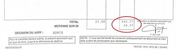 Bulletin relevé de notes de Thomas pour son BTS PI Bulletin relevé de notes de Thomas pour son BTS PI